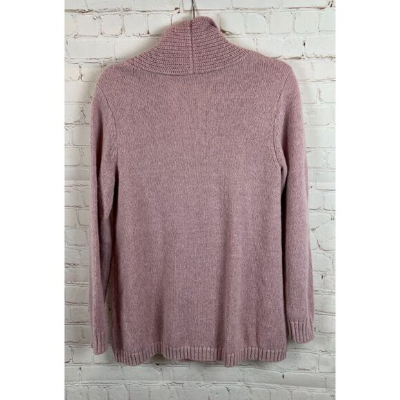 SOFT SURROUNDINGS alpaca wool blend pastel pink knit sweater pullover size S - Picture 6 of 8